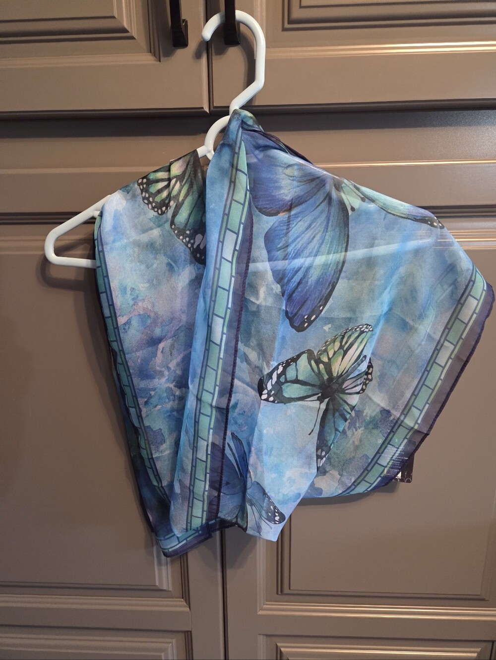 Butterfly Poly Scarf NWT